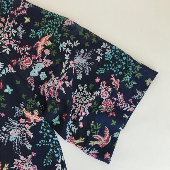 Cameo Appearance Floral Layered Top Women's Plus Size 1X Scoop Neck Keyhole - Picture 7 of 12